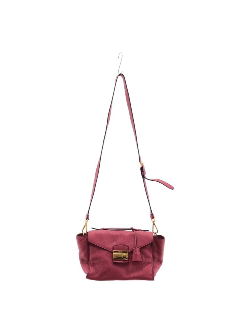 Prada Vitello Daino Leather 2-Way Shoulder Bag Pink